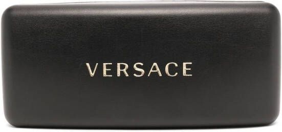 Versace Eyewear Biggie zonnebril met geometrisch montuur Wit