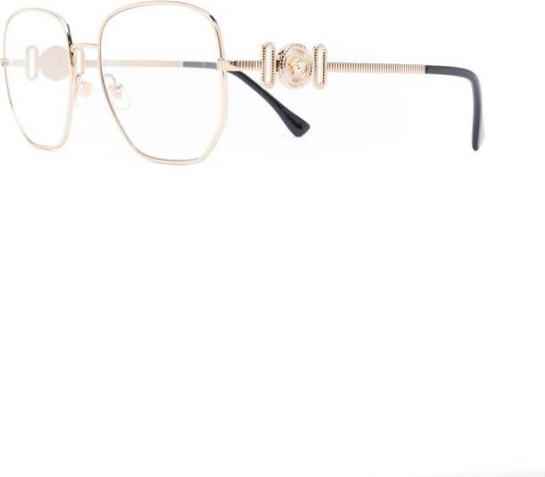Versace Eyewear Bril met vierkant montuur Goud