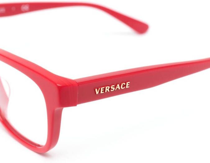 Versace Eyewear Bril met vierkant montuur Rood