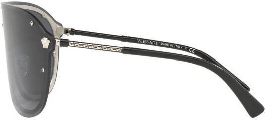 Versace Eyewear #Frenergy Visor zonnebril Zilver
