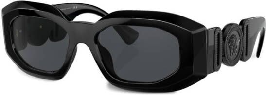 Versace Eyewear Zonnebril met geometrisch montuur Zwart