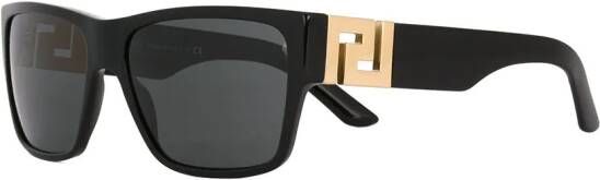 Versace Eyewear gold detail sunglasses Zwart