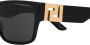 Versace Eyewear gold detail sunglasses Zwart - Thumbnail 3