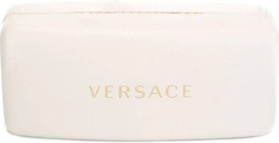 Versace Eyewear gold detail sunglasses Zwart