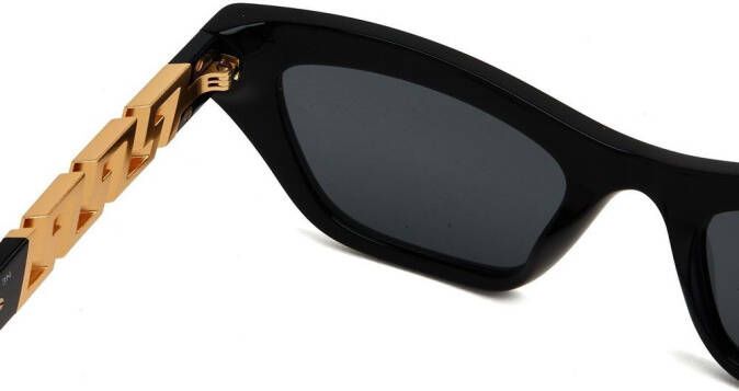 Versace Eyewear Greca zonnebril met cat-eye montuur Zwart