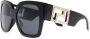 Versace Eyewear Greca zonnebril met oversized montuur Zwart - Thumbnail 2