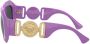 Versace Eyewear Zonnebril met geometrisch montuur Paars - Thumbnail 3