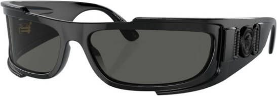 Versace Eyewear Zonnebril met rechthoekig montuur Zwart