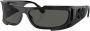 Versace Eyewear Zonnebril met rechthoekig montuur Zwart - Thumbnail 2