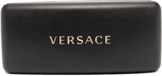 Versace Eyewear Zonnebril met rond montuur Bruin