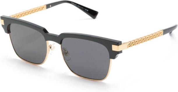 Versace Eyewear Zonnebril met vierkant montuur Zwart