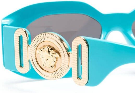 Versace Eyewear Maxi Medusa Biggie zonnebril met getinte glazen Blauw