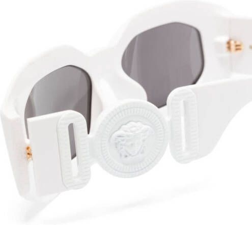 Versace Eyewear Maxi Medusa Biggie zonnebril met getinte glazen Wit