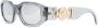 Versace Eyewear Medusa Biggie zonnebril met ovaal montuur Grijs - Thumbnail 1