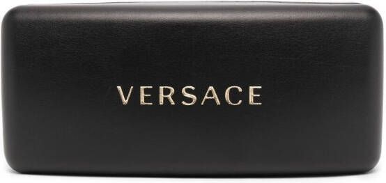 Versace Eyewear Medusa Biggie zonnebril met ovaal montuur Grijs