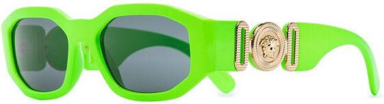 Versace Eyewear Medusa Biggie zonnebril met rechthoekig montuur Groen