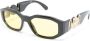 Versace Eyewear Medusa Biggie zonnebril met rechthoekig montuur Zwart - Thumbnail 2