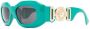 Versace Eyewear Medusa Head zonnebril met ovaal montuur Groen - Thumbnail 2