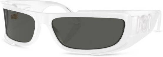 Versace Eyewear Zonnebril met vierkant montuur Wit