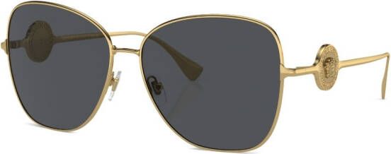 Versace Eyewear Medusa oversize-frame sunglasses Goud