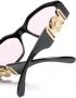 Versace Eyewear Medusa zonnebril Zwart - Thumbnail 3