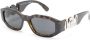 Versace Eyewear Medusa zonnebril met rechthoekig montuur Bruin - Thumbnail 2