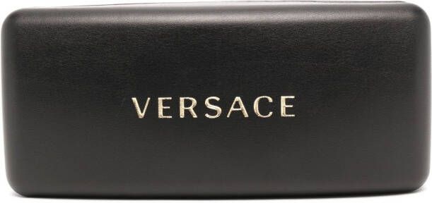 Versace Eyewear Medusa zonnebril met rechthoekig montuur Bruin