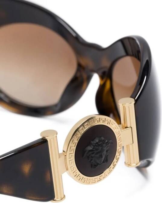 Versace Eyewear Medusa shield-frame sunglasses Bruin