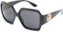 Versace Eyewear Medusa zonnebril met oversized montuur Zwart - Thumbnail 2