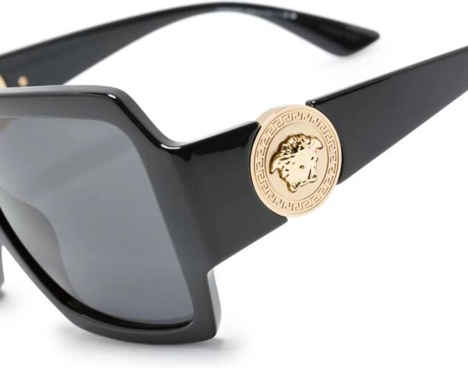 Versace Eyewear Medusa zonnebril met oversized montuur Zwart