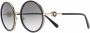 Versace Eyewear Medusa zonnebril met rond montuur Zwart - Thumbnail 2
