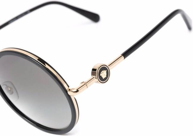 Versace Eyewear Medusa zonnebril met rond montuur Zwart
