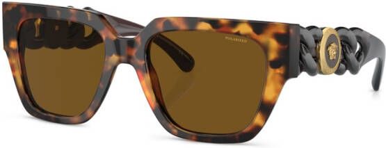 Versace Eyewear Zonnebril met oversized montuur Groen