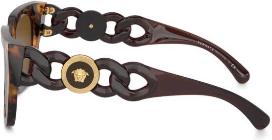 Versace Eyewear Zonnebril met oversized montuur Groen