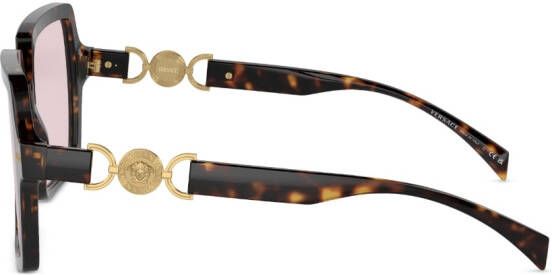 Versace Eyewear Zonnebril met oversized montuur Groen