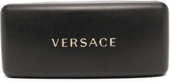 Versace Eyewear Zonnebril met geometrisch montuur Zwart