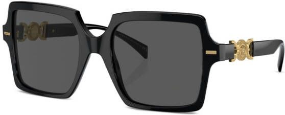 Versace Eyewear Zonnebril met oversized montuur Zwart