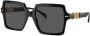 Versace Eyewear Zonnebril met oversized montuur Zwart - Thumbnail 2