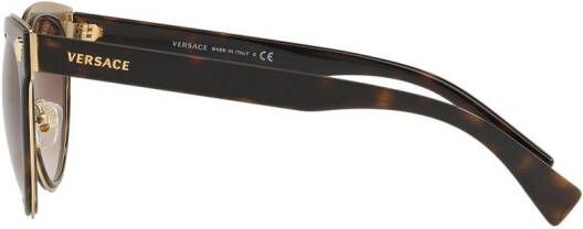 Versace Eyewear Phantos zonnebril met rond montuur Bruin - Foto 2
