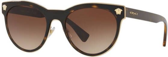 Versace Eyewear Phantos zonnebril met rond montuur Groen