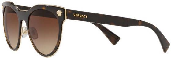 Versace Eyewear Phantos zonnebril met rond montuur Bruin - Foto 4