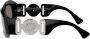 Versace Eyewear Zonnebril met rechthoekig montuur Zwart - Thumbnail 3
