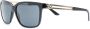 Versace Eyewear thin framed sunglasses Zwart - Thumbnail 2