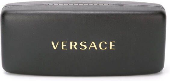 Versace Eyewear thin framed sunglasses Zwart