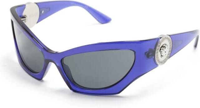 Versace Eyewear Zonnebril met cat-eye montuur Paars