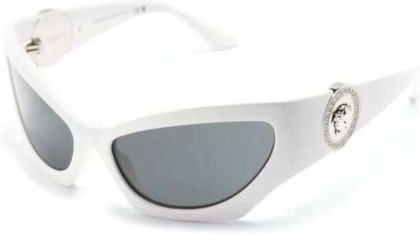 Versace Eyewear Zonnebril met cat-eye montuur Wit