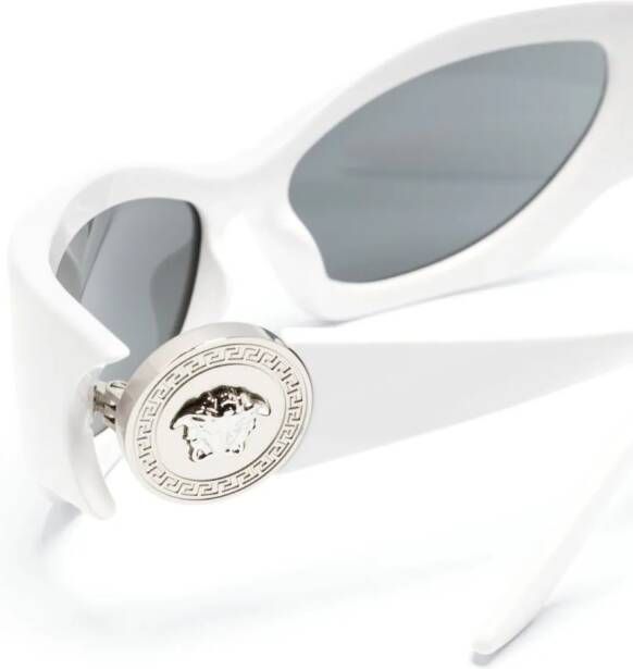 Versace Eyewear Zonnebril met cat-eye montuur Wit