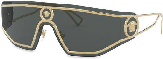 Versace Eyewear V-Powerful zonnebril met shield montuur Grijs