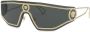 Versace Eyewear V-Powerful zonnebril met shield montuur Grijs - Thumbnail 2