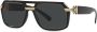Versace Eyewear Vintage Icon zonnebril met piloten montuur Zwart - Thumbnail 2